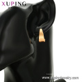 95067 Xuping einfache 18 Karat vergoldete Ohrring-Designs für Frauen-Fingernagel-Ohrstecker China-Großhandel ohne Stein
